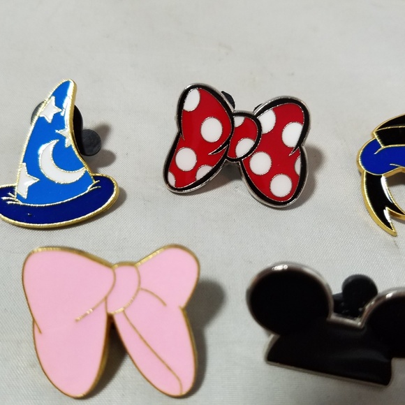 Disney Official Trading Pins Minnie Mickey Hat Bow - Picture 2 of 5